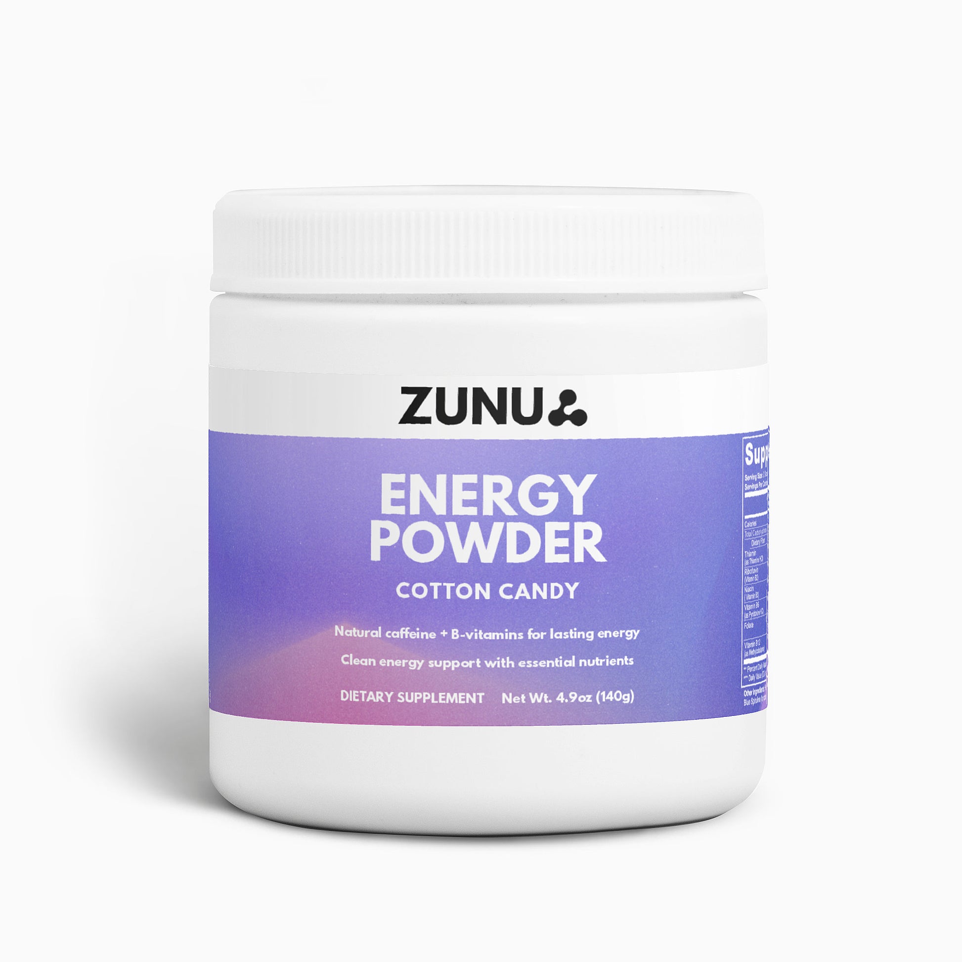 Zunu Energy Powder Cotton Candy