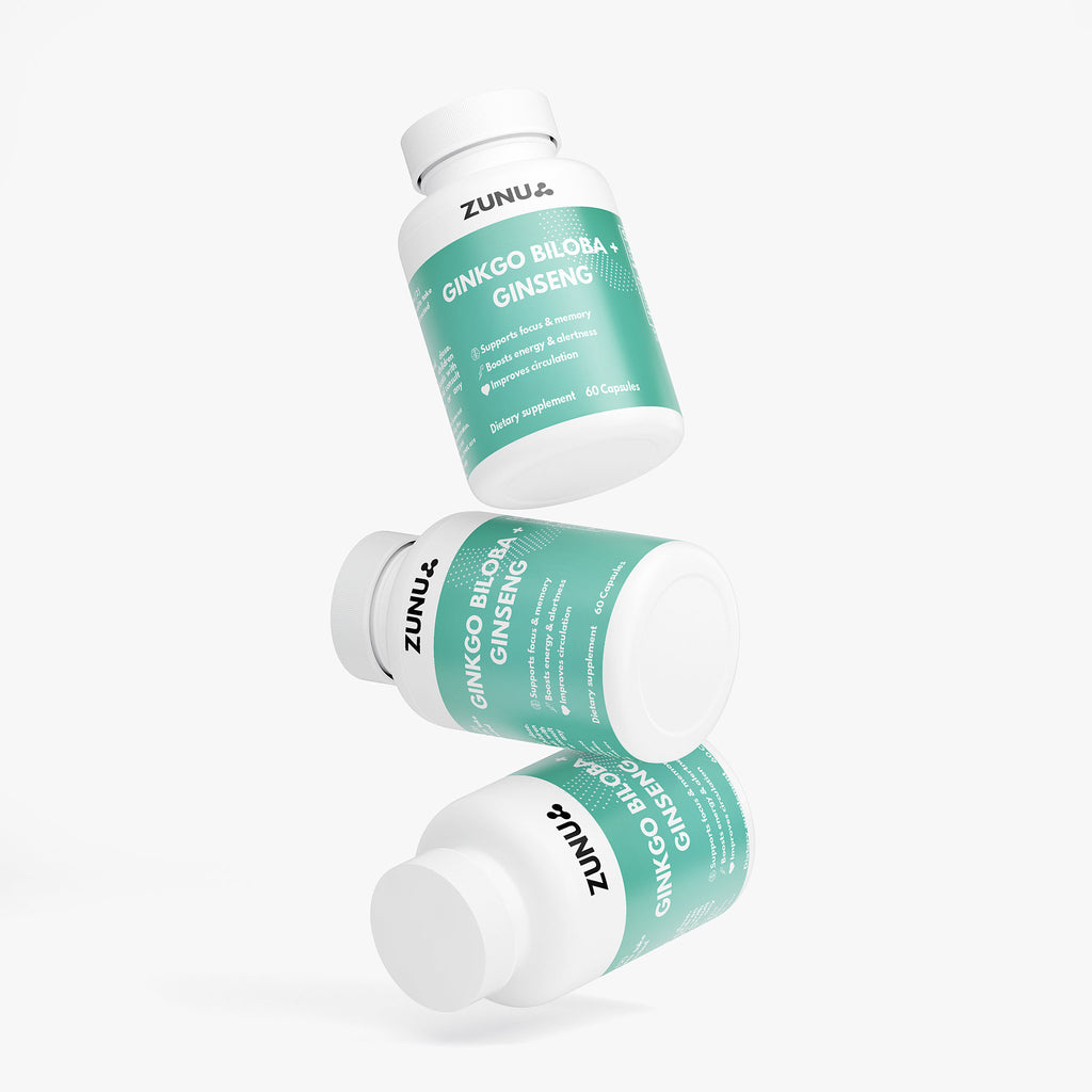 Zunu Ginkgo Biloba + Ginseng Capsules