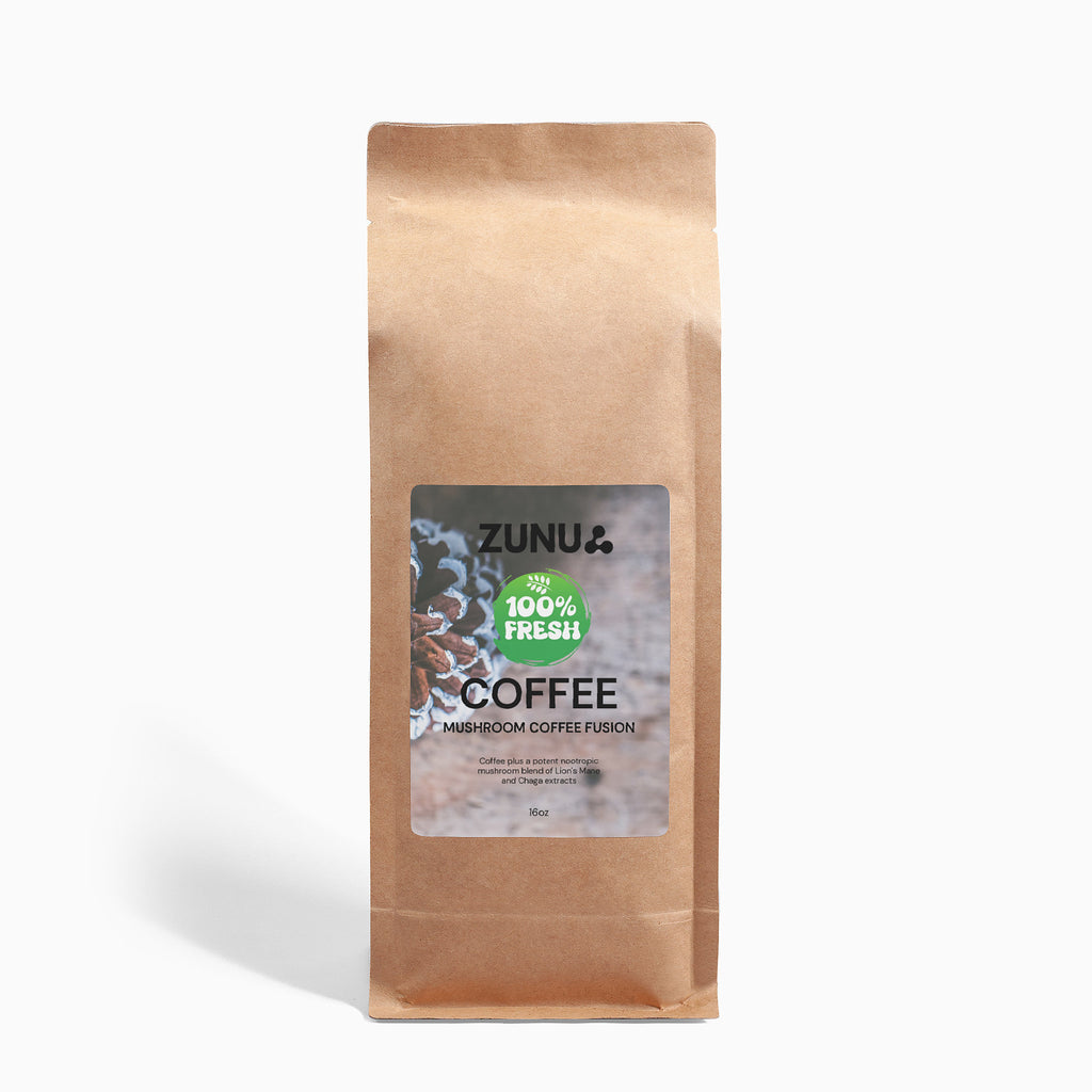 Zunu Mushroom Coffee Fusion - Lion’s Mane & Chaga 16oz