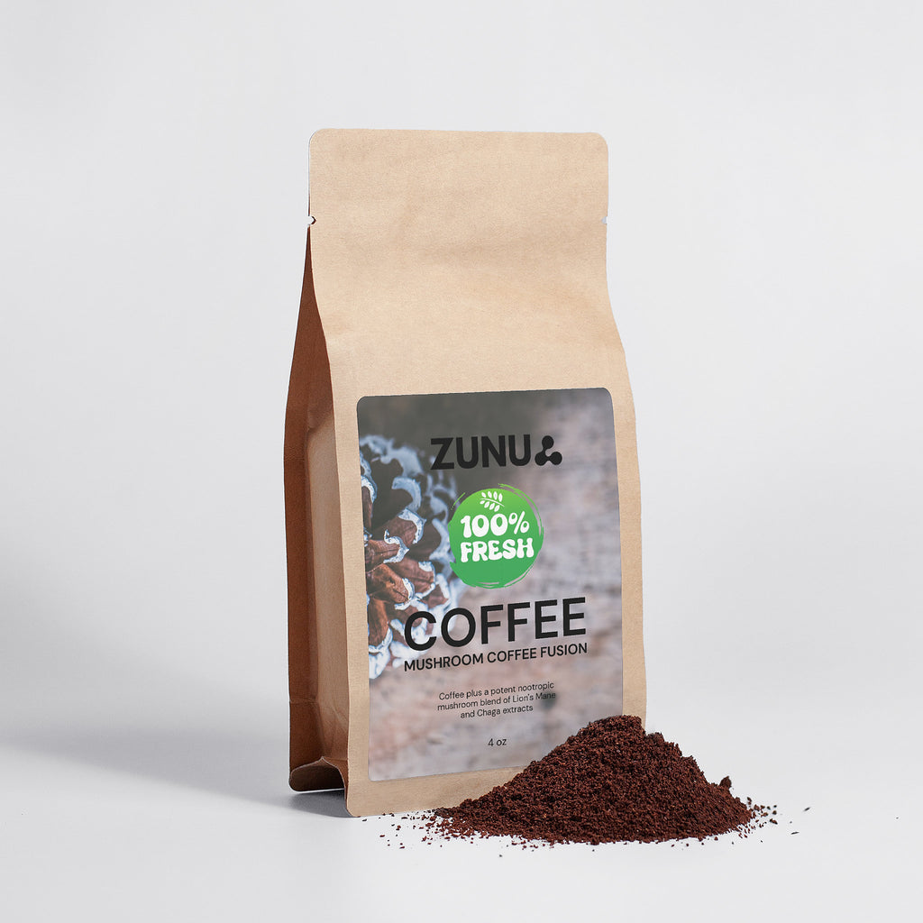 Zunu Mushroom Coffee Fusion - Lion’s Mane & Chaga 4oz