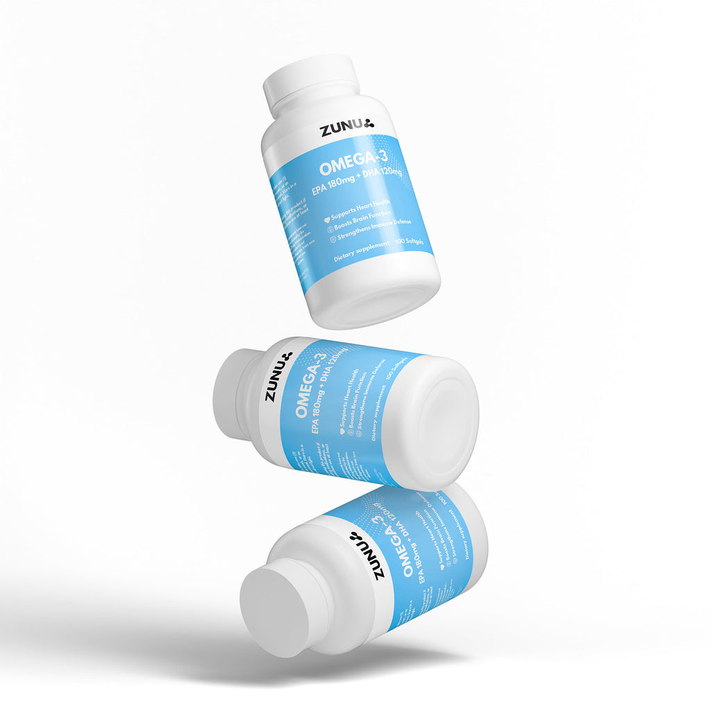 Zunu Omega-3 EPA 180mg + DHA 120mg Softgels