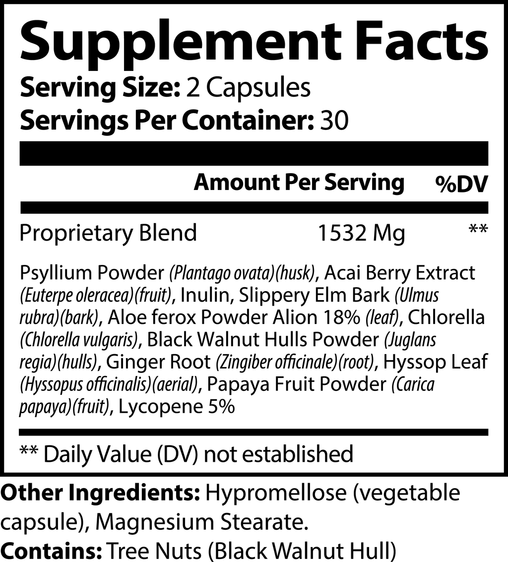 Zunu Max Detox - Acai Berry Complex Capsules