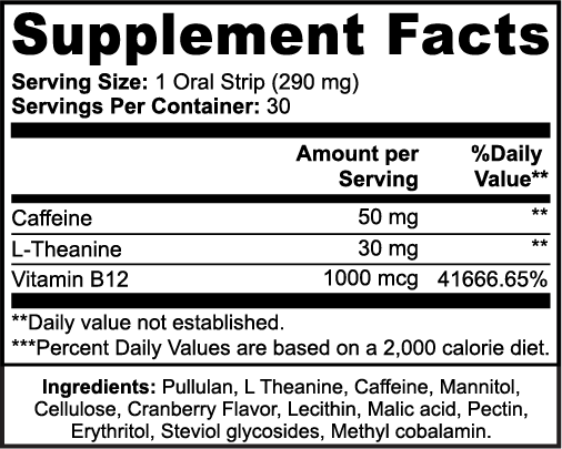 Zunu Energy Strips Cranberry