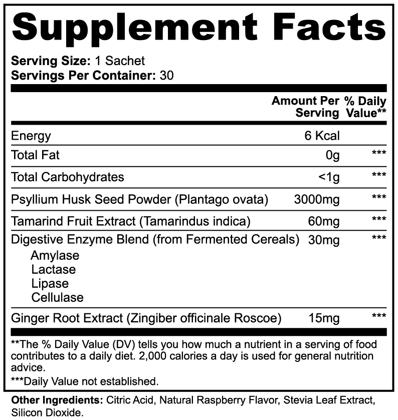 Zunu Colon Gentle Cleanse Sachets