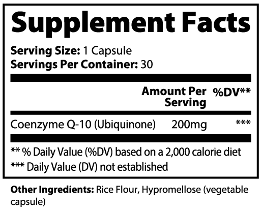 Zunu CoQ10 Ubiquinone Capsules