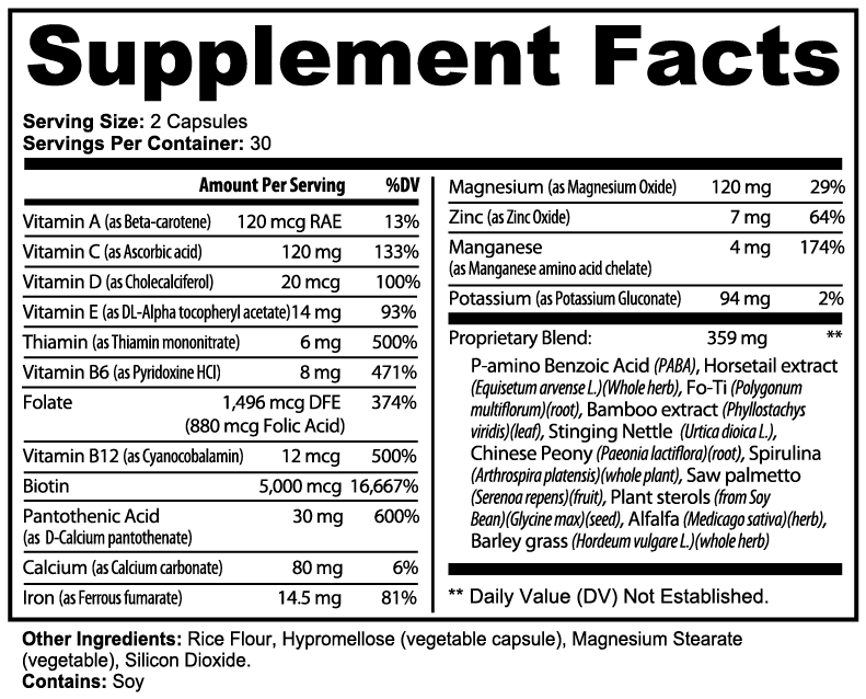 Zunu Hair, Skin and Nails Essential Capsules